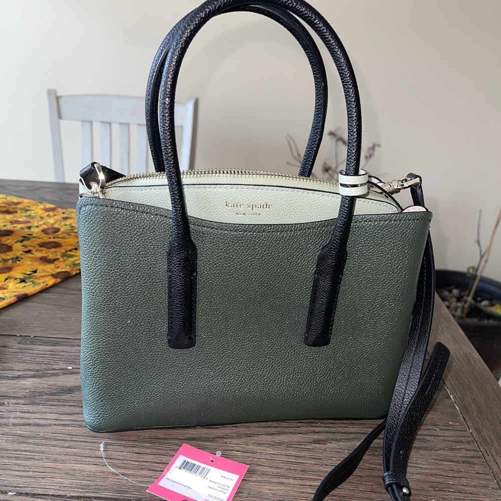 Green Kate Spade purse
